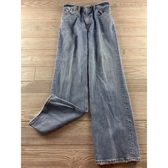 Abercrombie & Fitch Denim - Abercrombie & Fitch The 90s Relaxed Jean High Rise Blue Wide Leg Size 27/4R 552